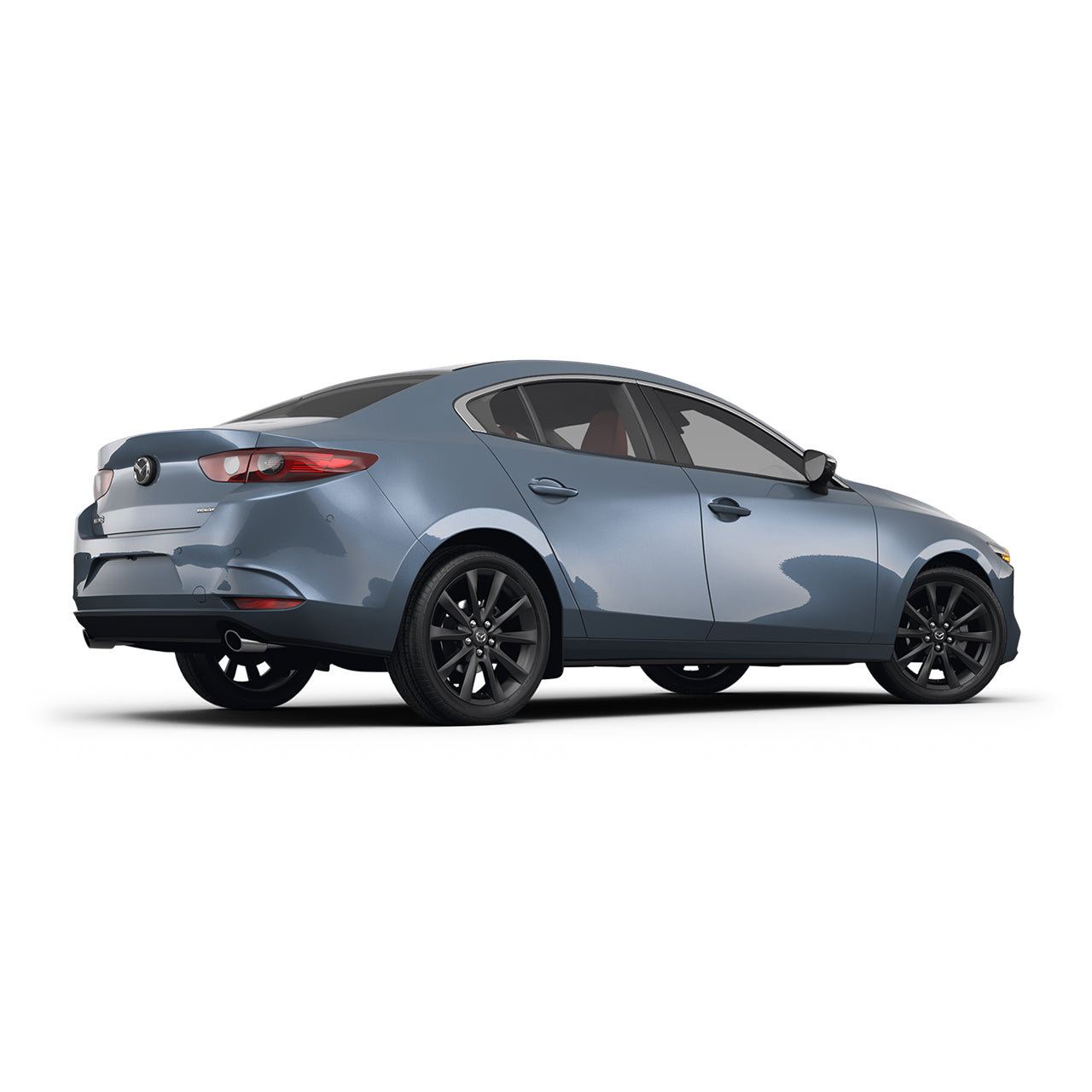 Teal car on a white background