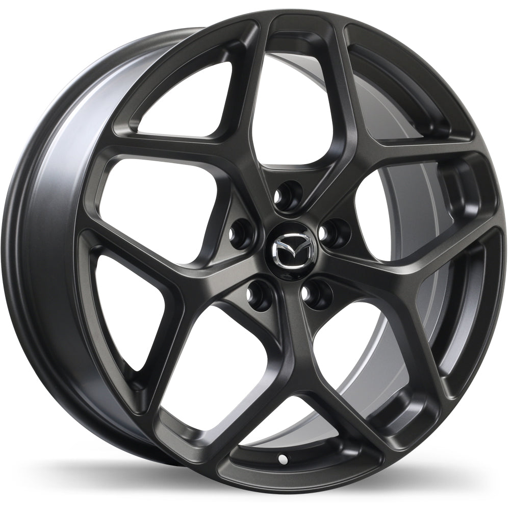 Mazda M012 Alloy Wheel (Matte Gunmetal) — 16", 17", 18", 20"
