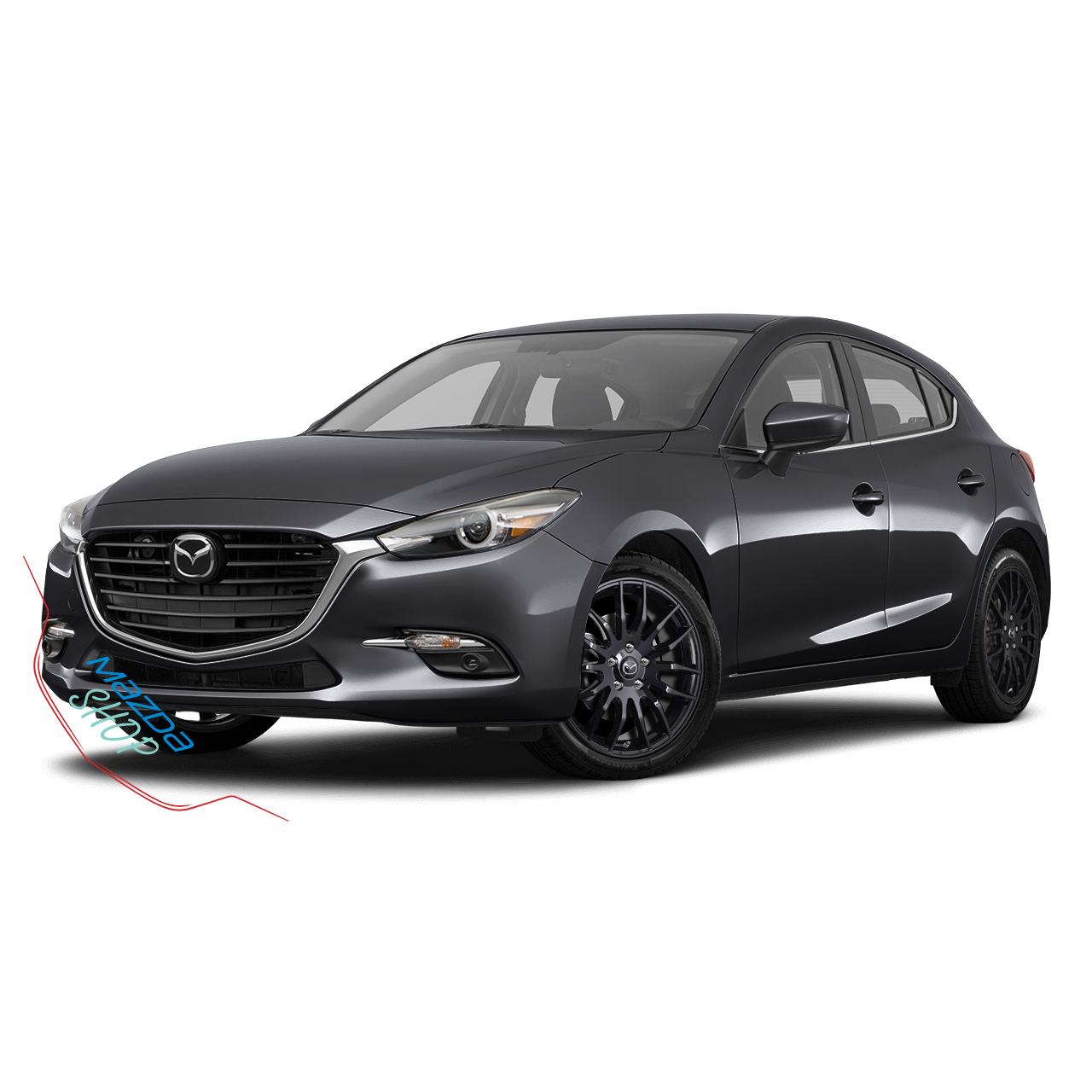 Mazda M002 Alloy Rims (Gloss Black) - 17" | WHILE SUPPLIES LAST