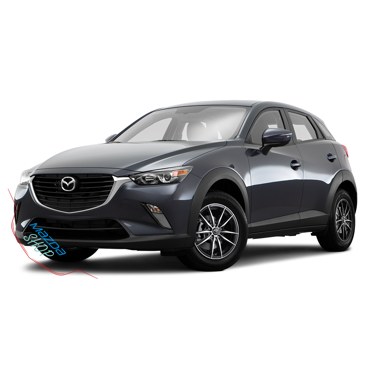 Mazda M010 Alloy Rims (Gloss Black with Machined Face) - 16"/17"