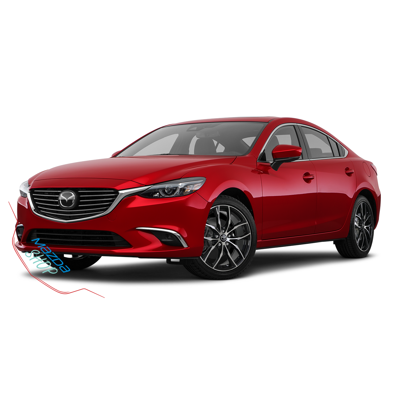 Mazda M011 Alloy Wheel (Gloss Black & Machined Face) - 18"