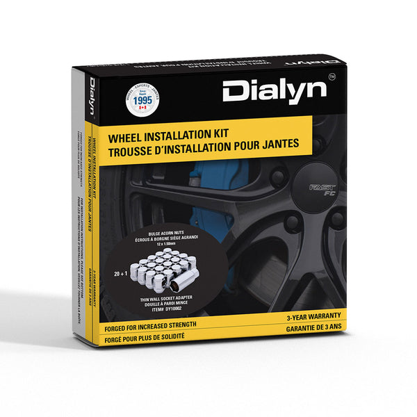 Wheel Nut Set (20+1 pcs) — Acorn in Chrome (21mm) | Dialyn