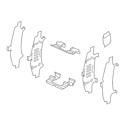 Brake Package, Front: Pads, Rotors & Attachment Kit | Mazda3 Sedan & Hatchback, Mexico-Built (2019-2024)