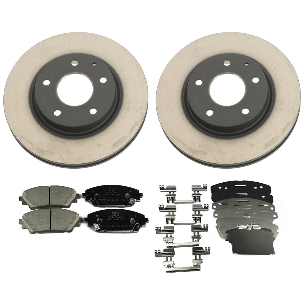 Brake Package, Front: Pads, Rotors &amp; Attachment Kit | Mazda3 Sedan &amp; Hatchback, Japan-Built (2019-2025)