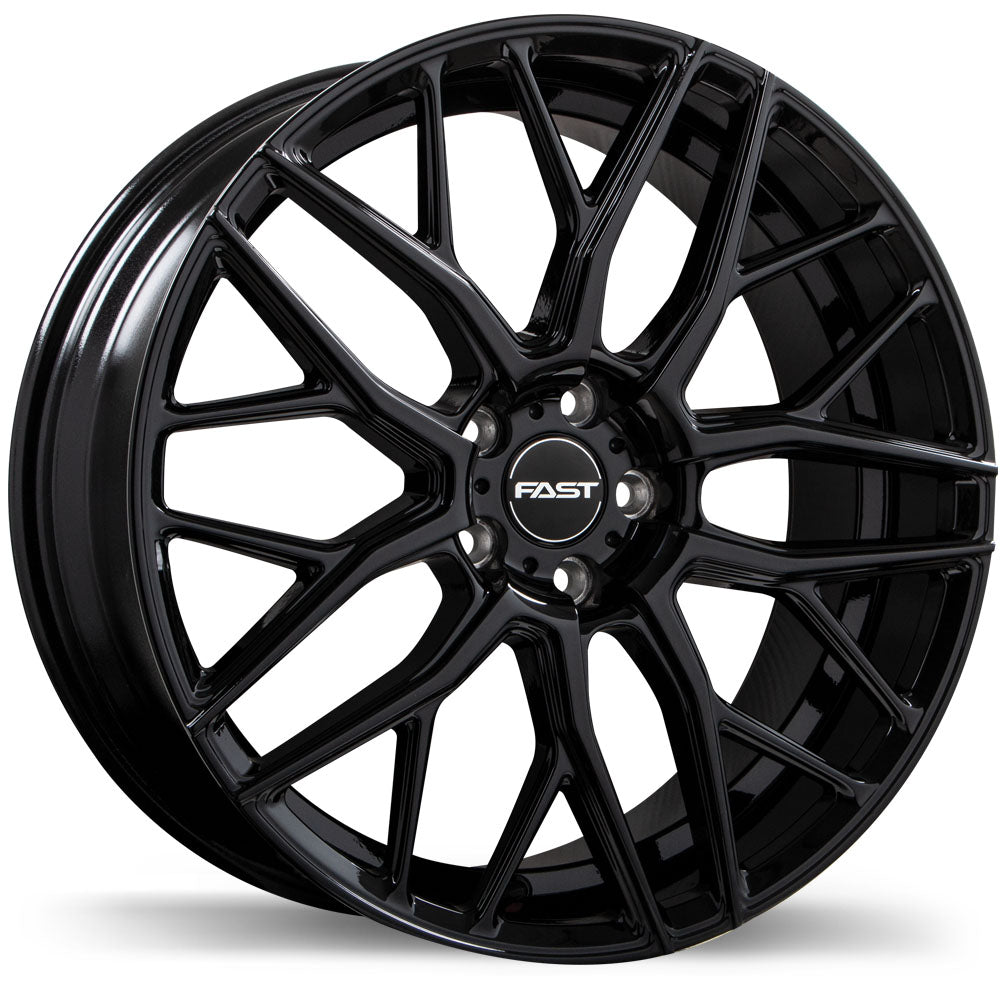 Fast Wheels VYBZ Alloy Wheel (Gloss Black) — 18&quot;×8.0&quot; | Full set of Four [BLEMISHED]