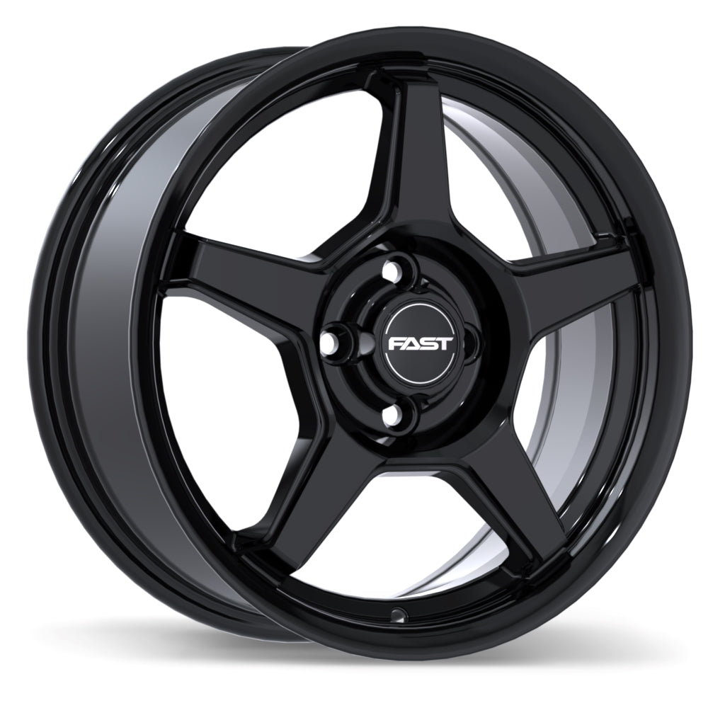 Fast Wheels FLAIR Alloy Wheel (Gloss Black) — 15&quot;, 16&quot;, 17&quot;