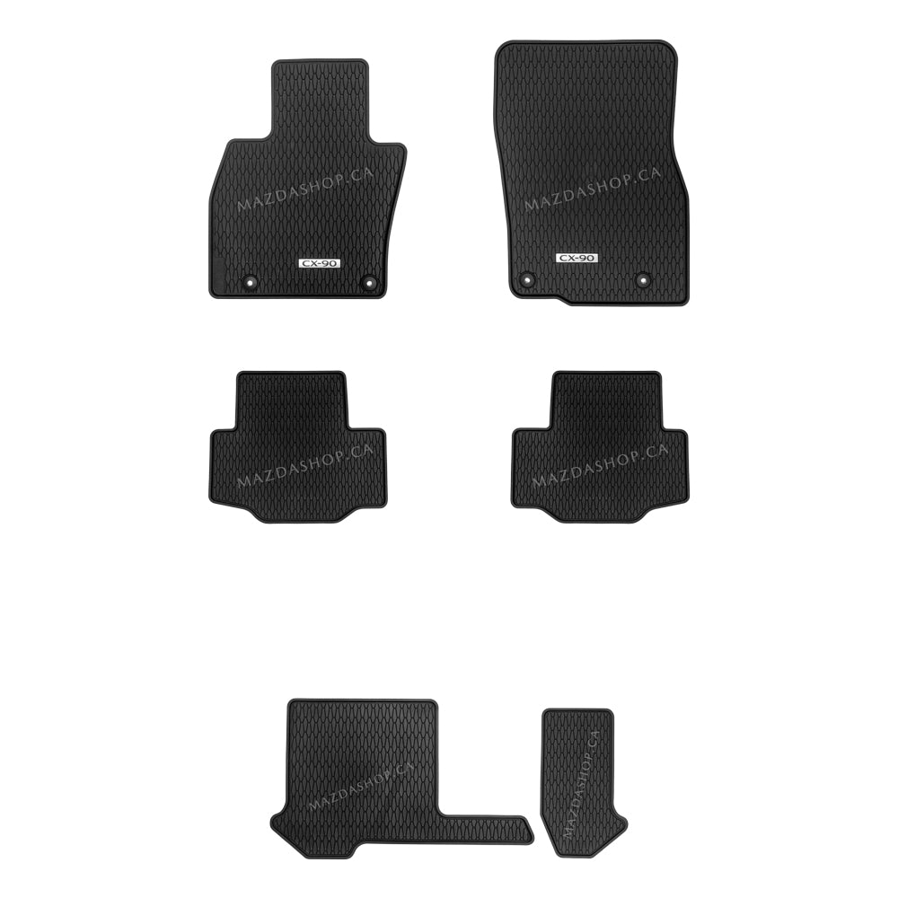 All-Weather Floor Mats (1st, 2nd & 3rd Rows) | Mazda CX-90 (2024-2025)