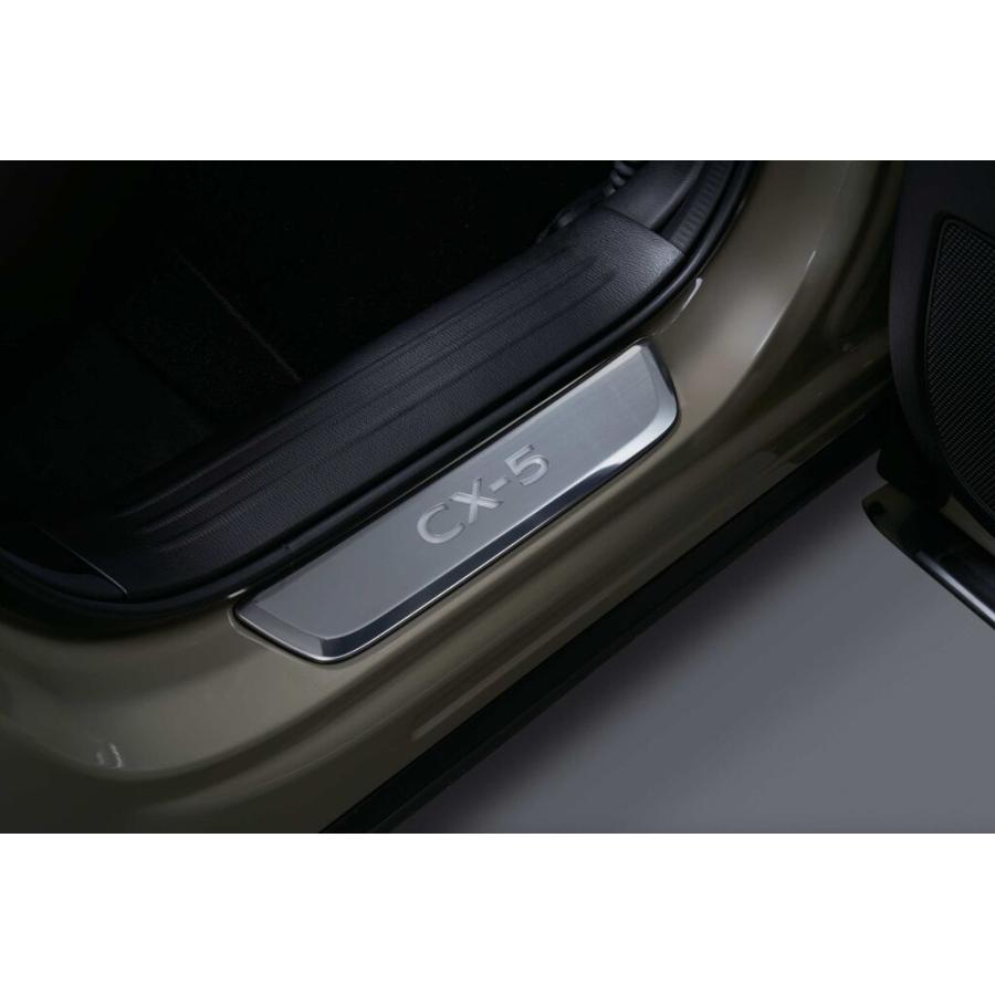 thumbnail image 2 of Carhanson Polished Chrome Door Sill Protector Sticker For Mazda CX-5 – Set Of 4 2 of 4