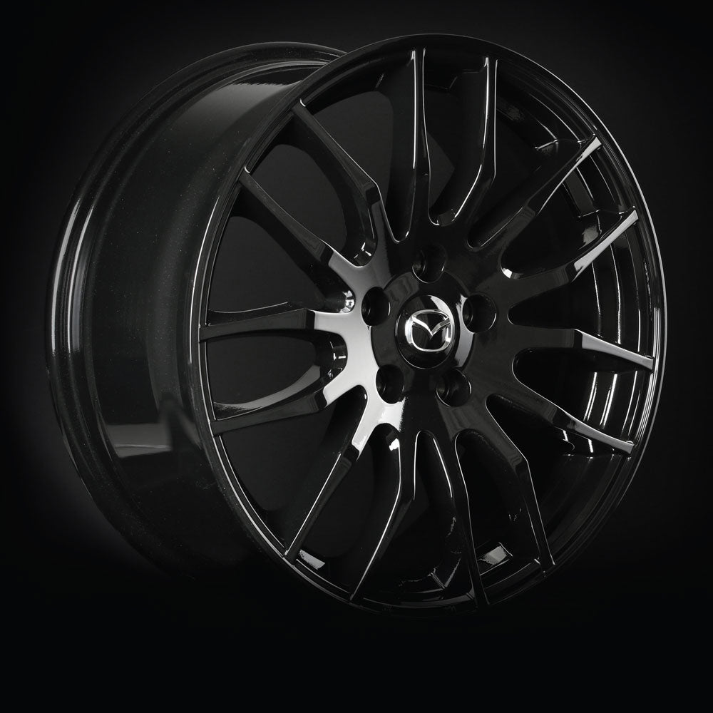 Mazda M002 Alloy Rims (Gloss Black) — 16", 17", 18" | Full Set of Four [BLEMISHED]