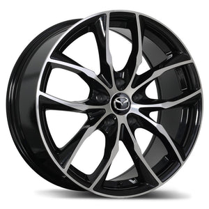 Mazda M011 Alloy Wheel (Gloss Black & Machined Face) - 18"