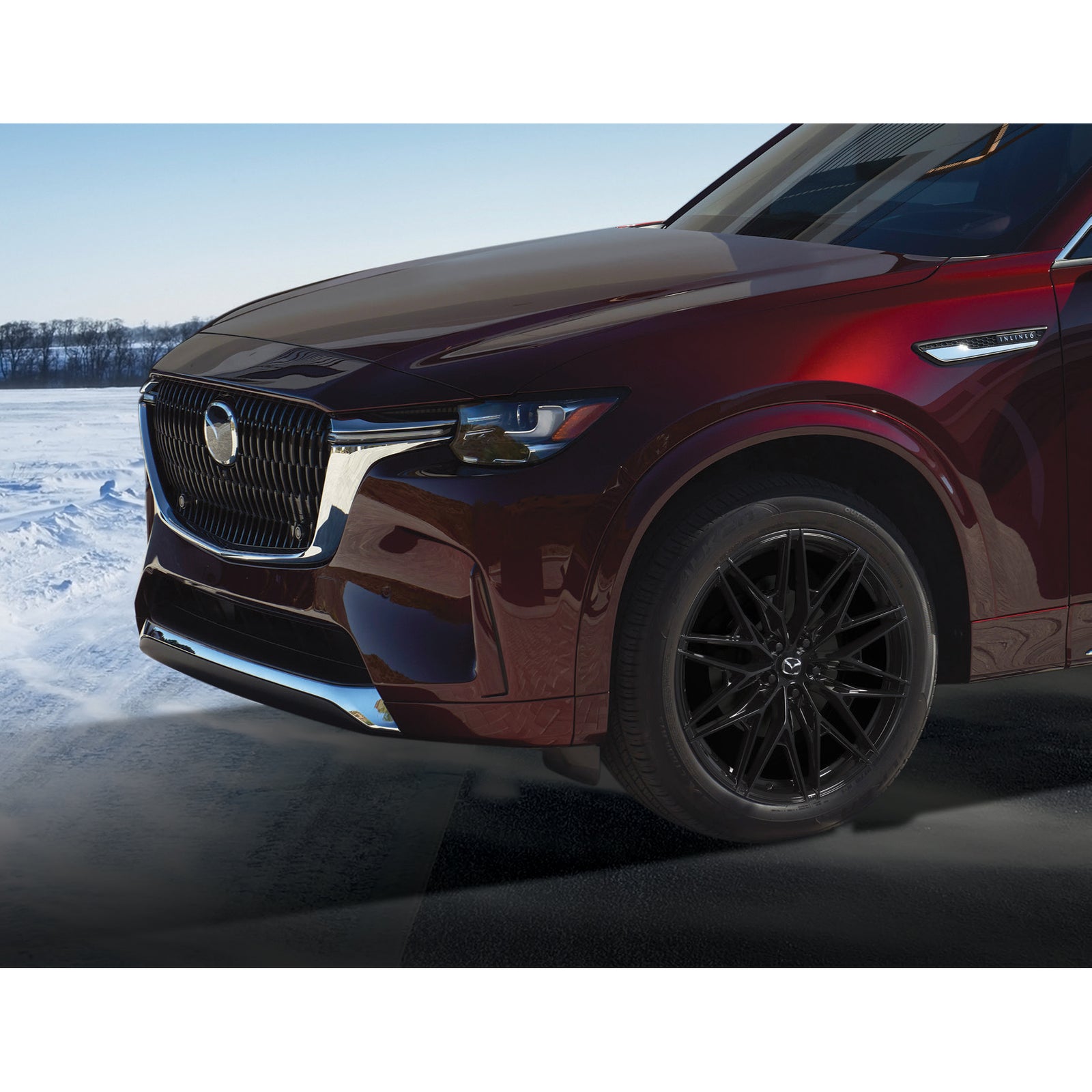 Mazda M016 Alloy Wheel (Metallic Black) — 18", 19", 21"