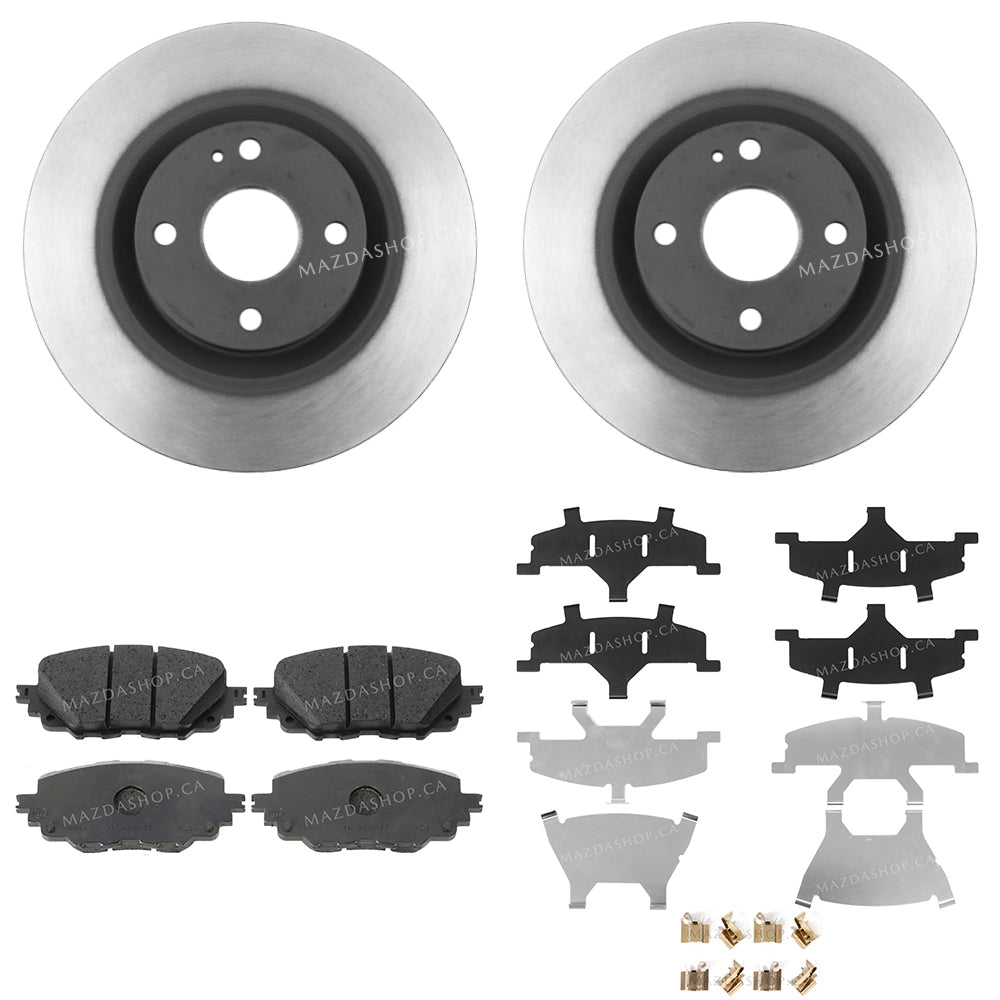 Brake Package, Front: Pads, Rotors & Attachment Kit | Mazda MX-5 (2016-2024)