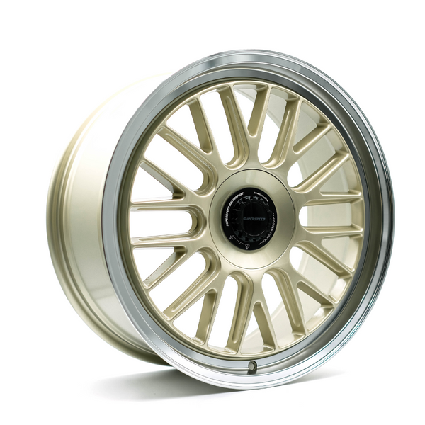 Superspeed FlowForm RF01 NEO Alloy Wheel (Machined Lip Gold) — 18