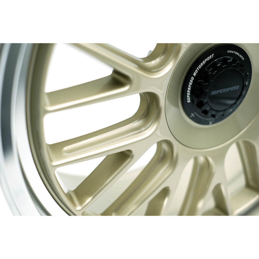 Superspeed FlowForm RF01 NEO Alloy Wheel (Machined Lip Gold) — 18", 19"