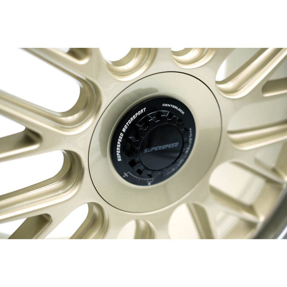 Superspeed FlowForm RF01 NEO Alloy Wheel (Machined Lip Gold) — 18", 19"