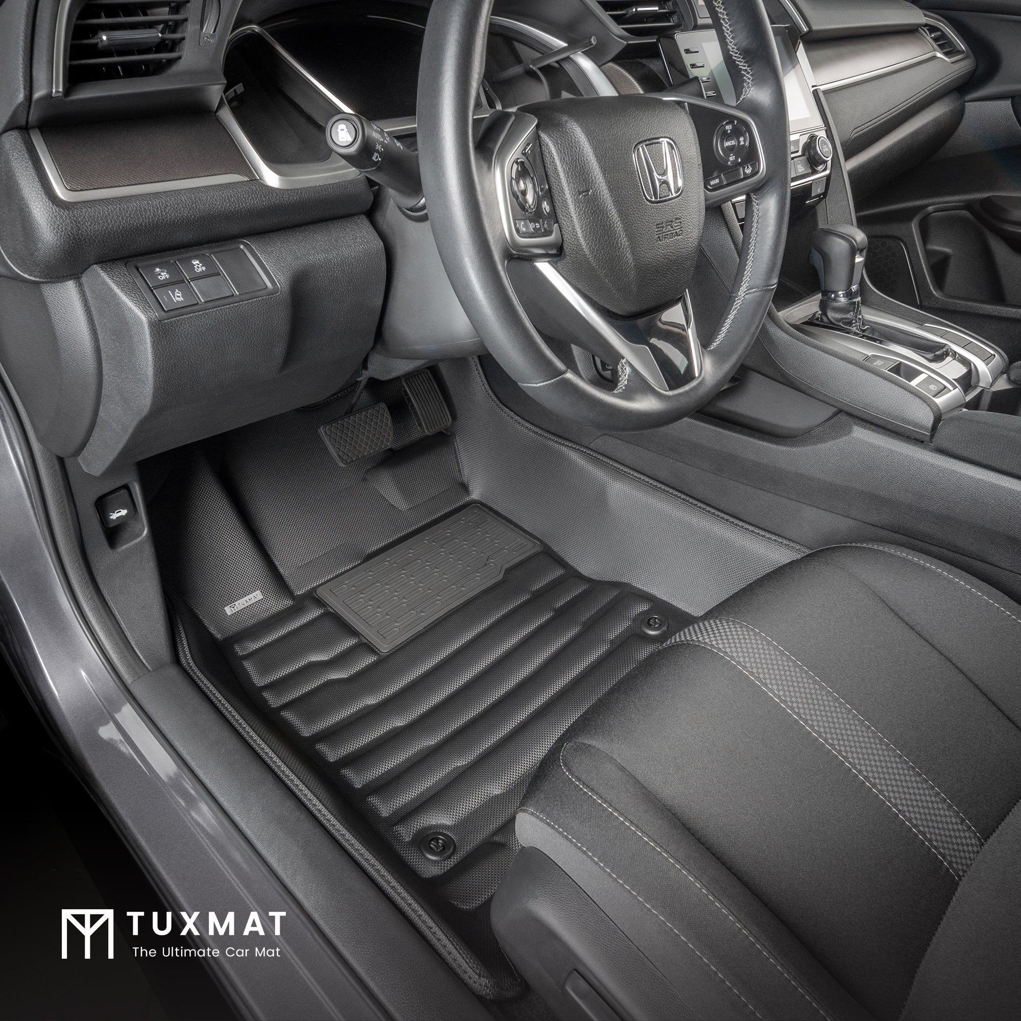 TuxMat Floor Liners (Front & Rear) | Honda Civic Coupe/Sedan/Hatchback (2016-2021)