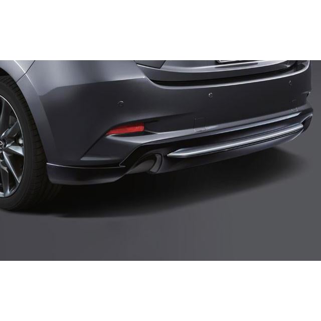 Aero Kit - Rear Diffuser (Jet Black & Silver) | Mazda3 Hatchback (2017-2018)