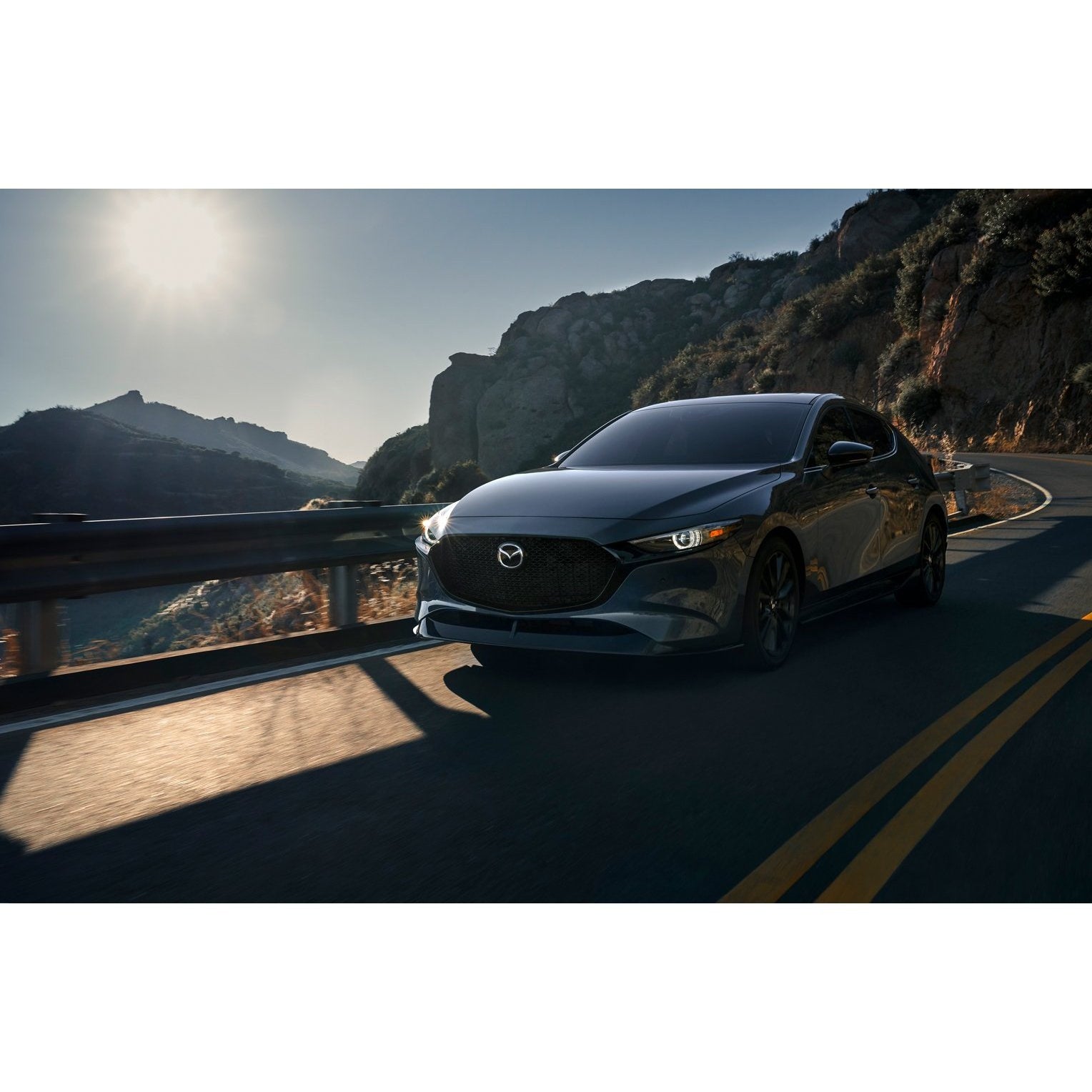 Aero Kit - Front Under Spoiler (Brilliant Black) | Mazda3 Hatchback (2019-2022)