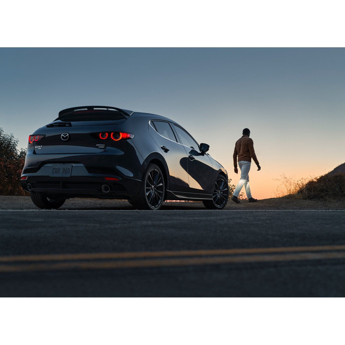 Aero Kit - Rear Under Spoiler (Brilliant Black) | Mazda3 Hatchback (2019-2022)