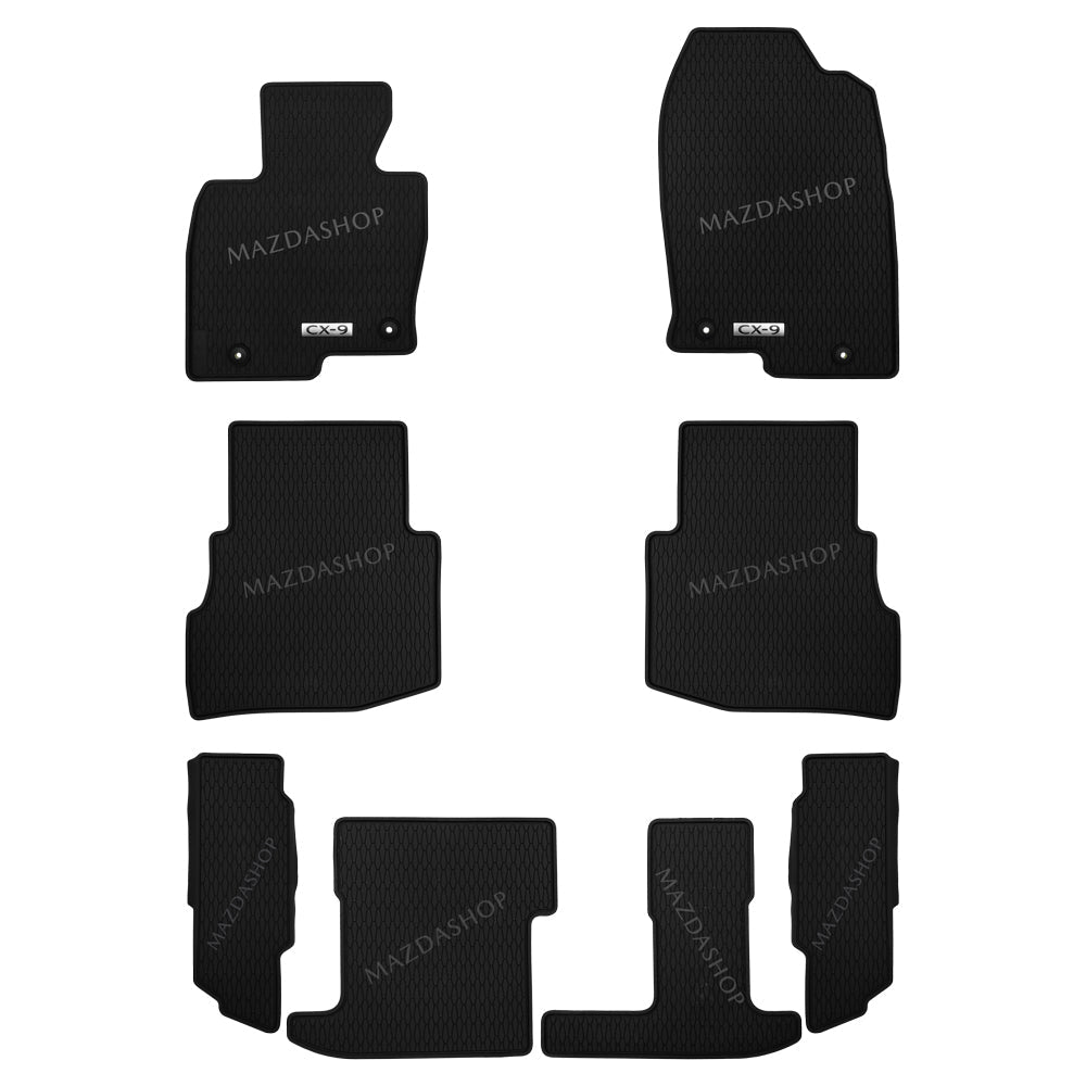 All-Weather Floor Mats (1st, 2nd & 3rd Rows) | Mazda CX-9 (2019-2022)