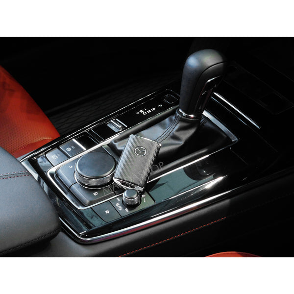Carbon Faser Gummi Auto Schlüssel Fall Folding Remote-Fob Schutz Abdeckung  Schlüsselbund Tasche Für Mazda 3 5 6 CX5 CX7 CX9 RX8 MX5 Zubehör