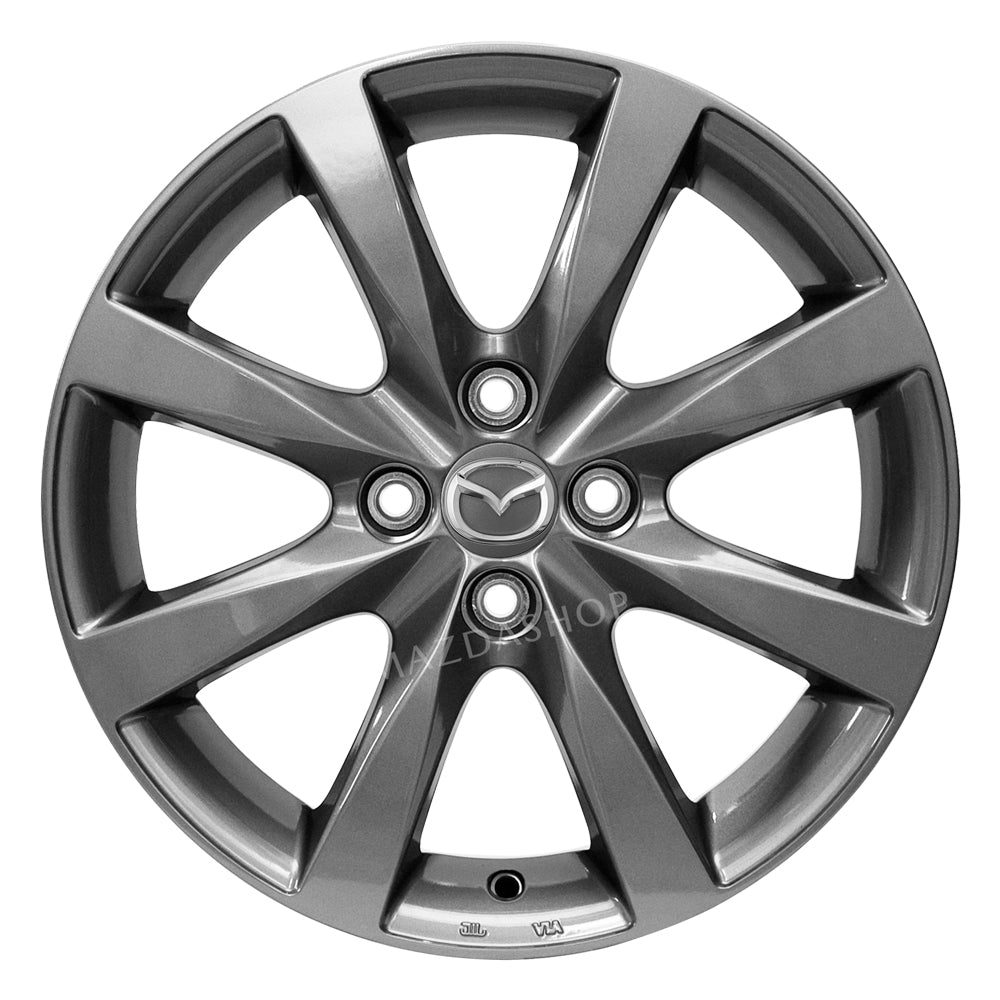 Mazda Genuine Accessory Wheel, Design 45 (Titanium) - 16&quot; | Mazda2 (2011-2014)