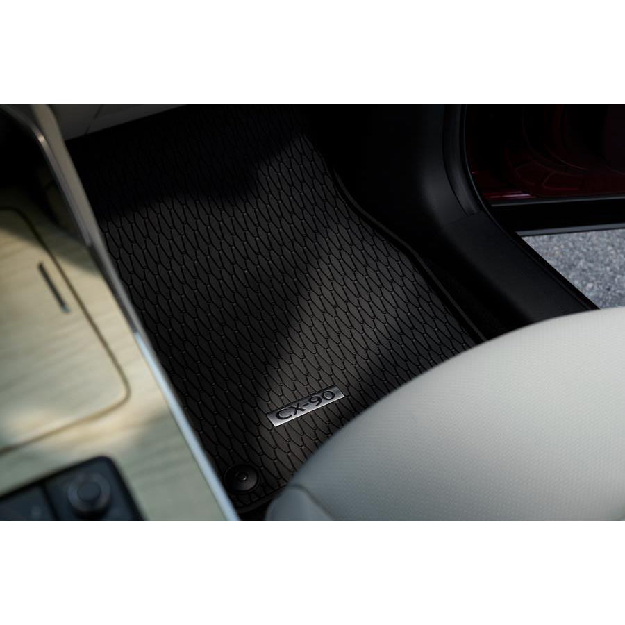 WeatherTech FloorLiner Floor Mats For Mazda CX-9 - 1st Row Front Set - Custom Fit TPE