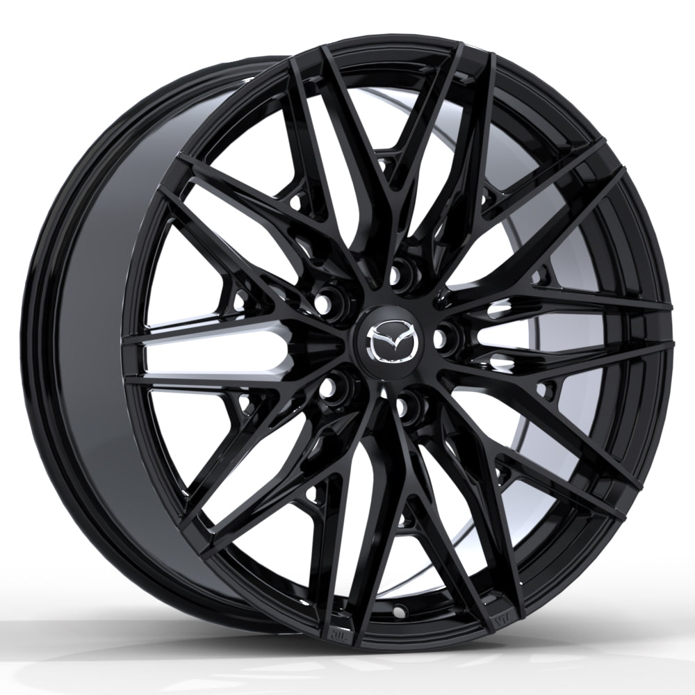 Mazda M016 Alloy Wheel (Metallic Black) — 18