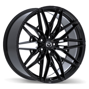 Mazda M016 Alloy Wheel (Metallic Black) — 18", 19", 21"