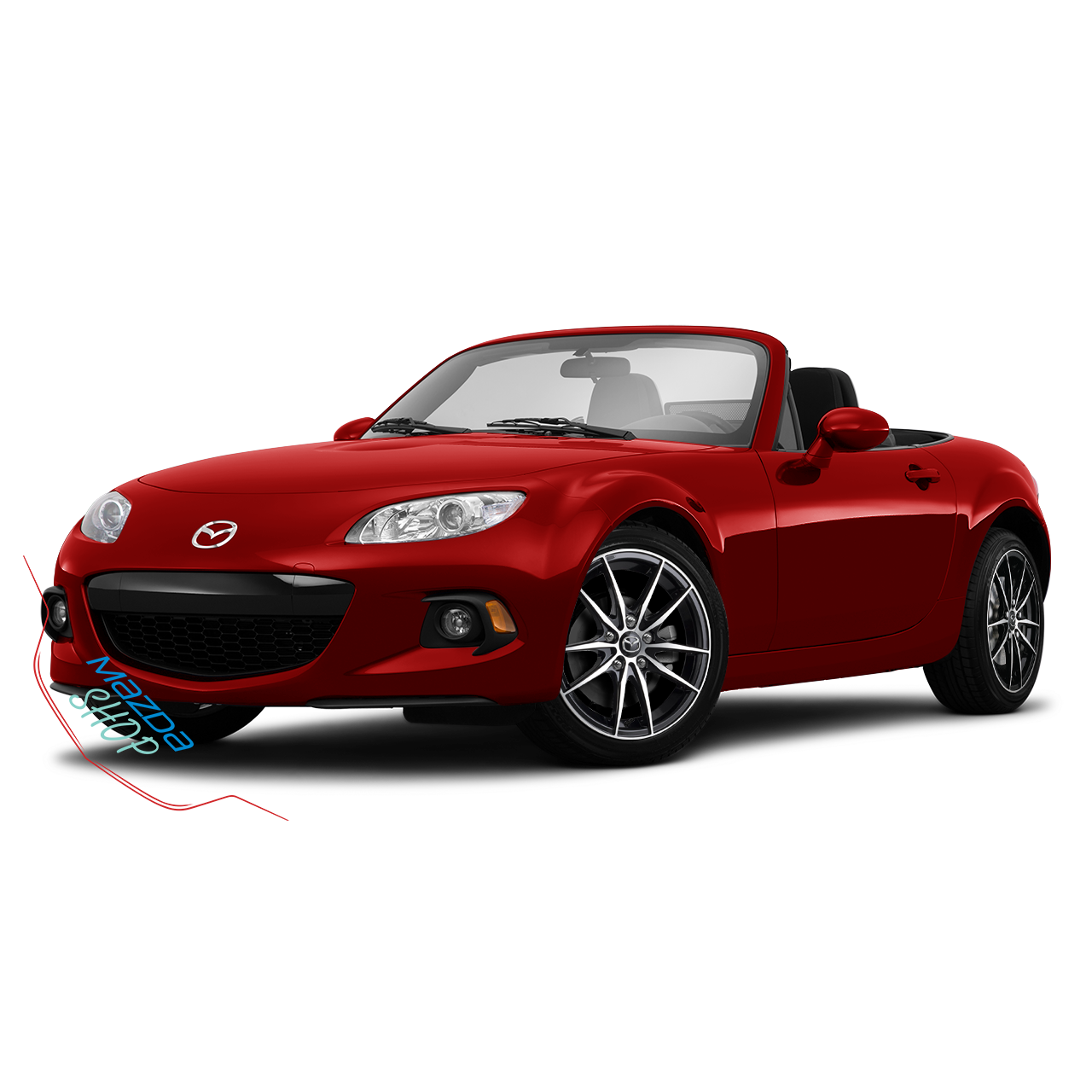 Mazda M010 Alloy Rims (Gloss Black with Machined Face) - 16"/17"