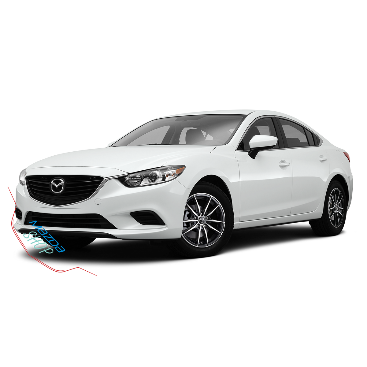 Mazda M010 Alloy Rims (Gloss Black with Machined Face) - 16"/17"