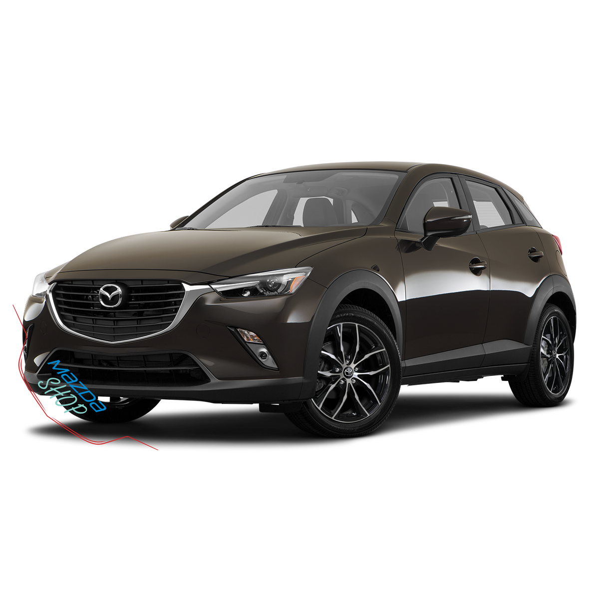 Mazda M011 Alloy Wheel (Gloss Black & Machined Face) - 18"