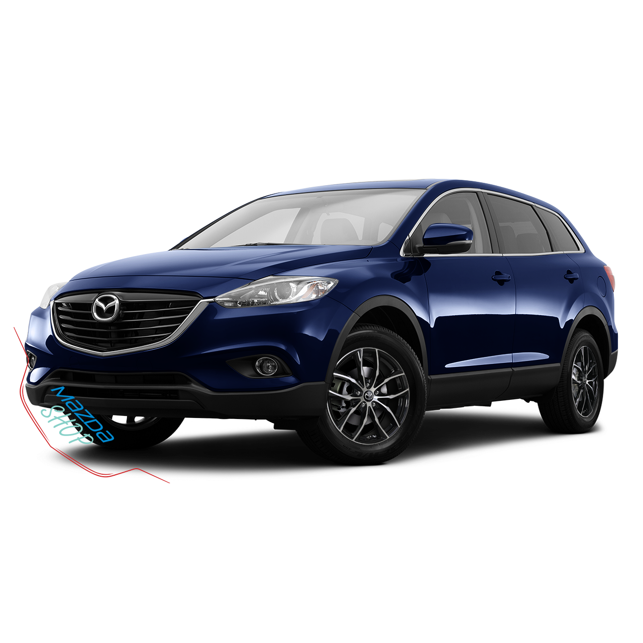 Mazda M011 Alloy Wheel (Gloss Black & Machined Face) - 18"