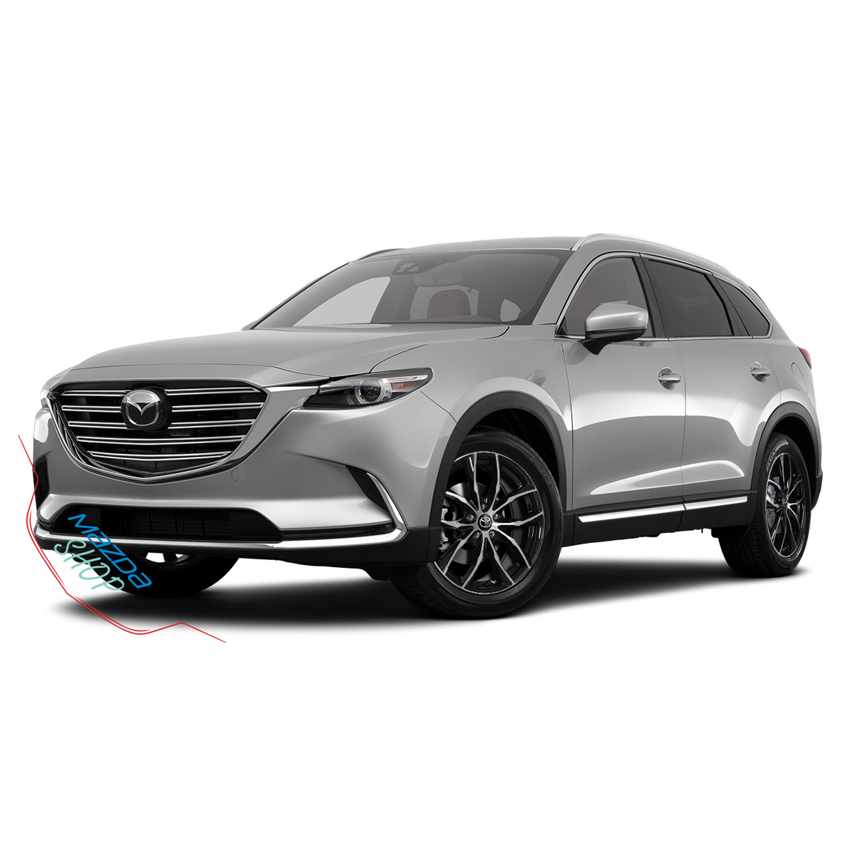 Mazda M011 Alloy Wheel (Gloss Black & Machined Face) - 18"