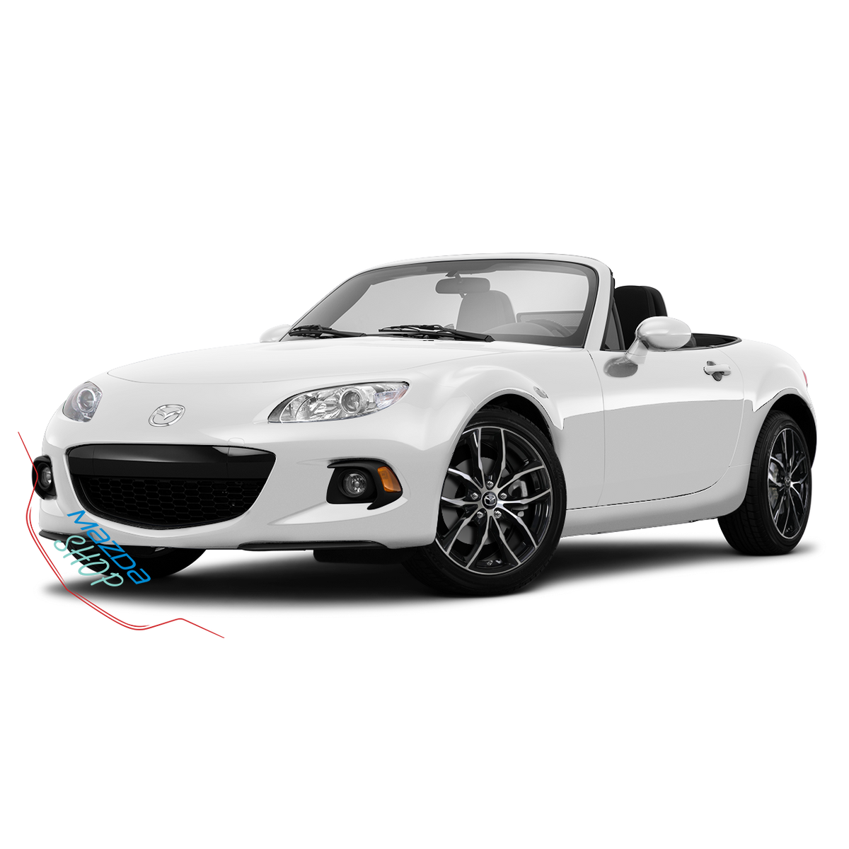 Mazda M011 Alloy Wheel (Gloss Black & Machined Face) - 18"