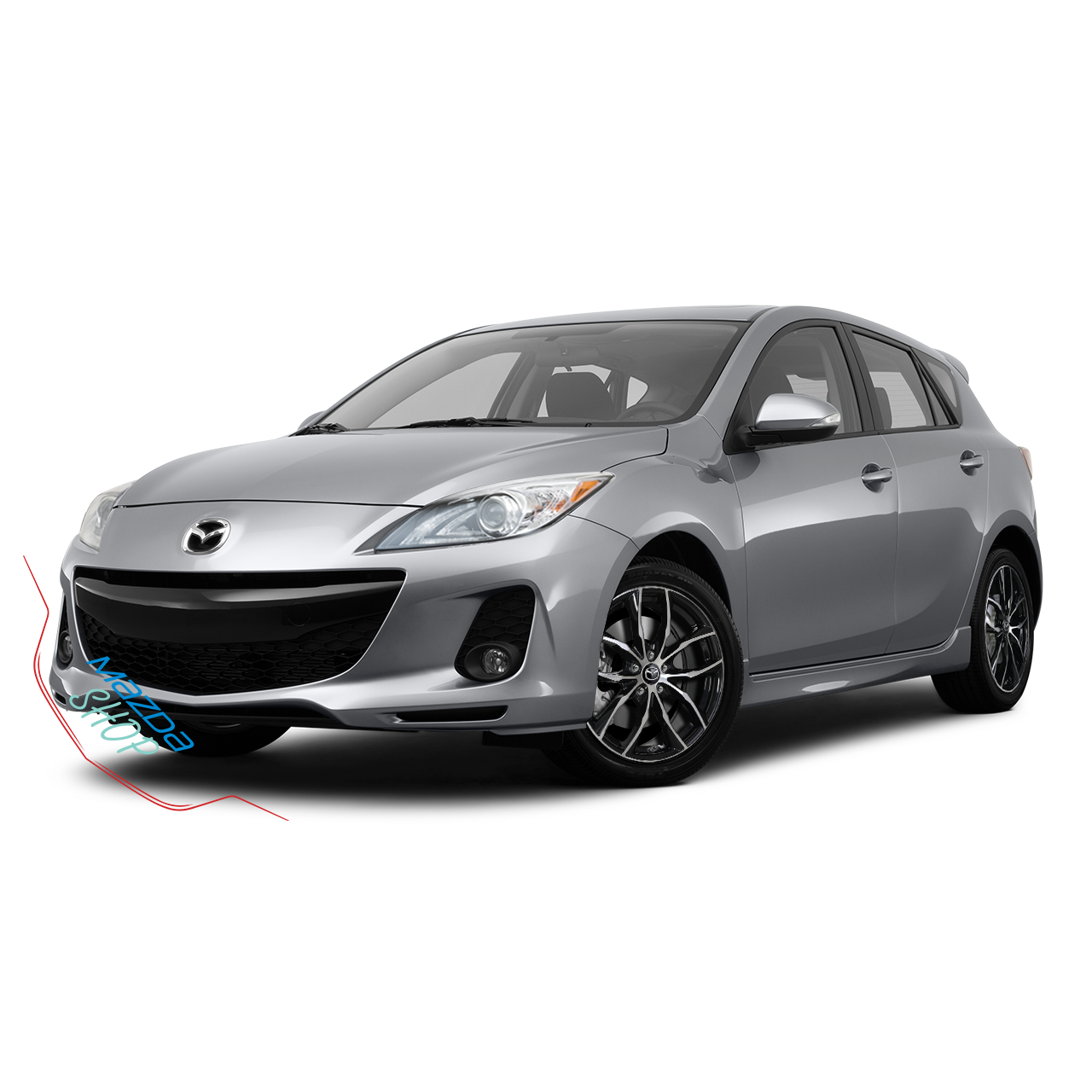 Mazda M011 Alloy Wheel (Gloss Black & Machined Face) - 18"