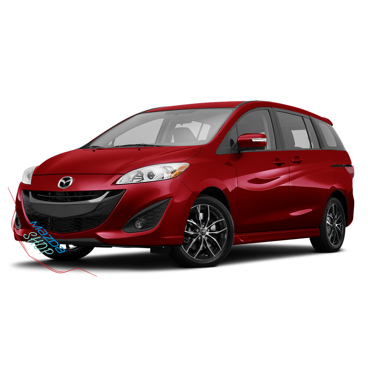 Mazda M011 Alloy Wheel (Gloss Black & Machined Face) - 18"