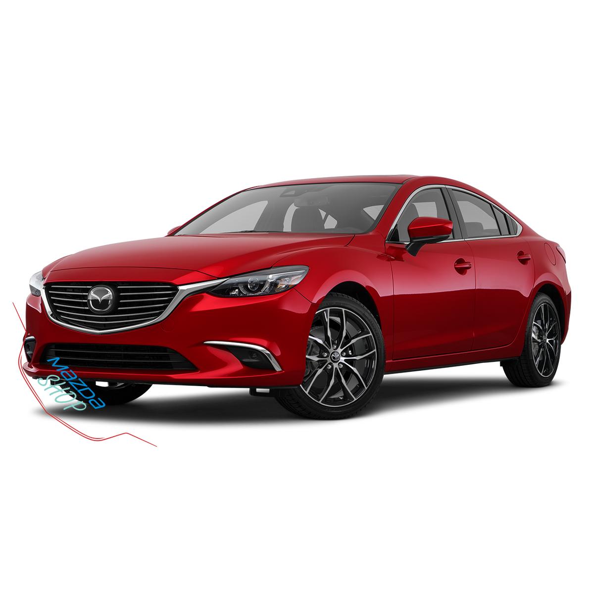 Mazda M011 Alloy Wheel (Gloss Black & Machined Face) - 18"