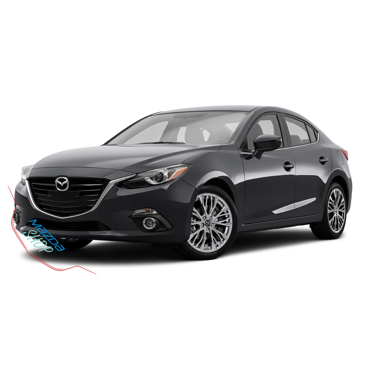 Mazda M014 Alloy Wheel (Hyper Silver Dark) - 18"/19"