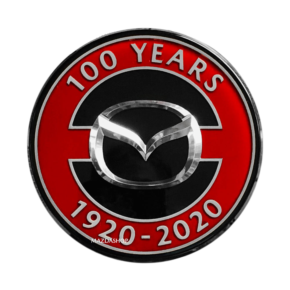 Mazda OEM 100th Anniversary Centre Cap (Gloss Black & Red)