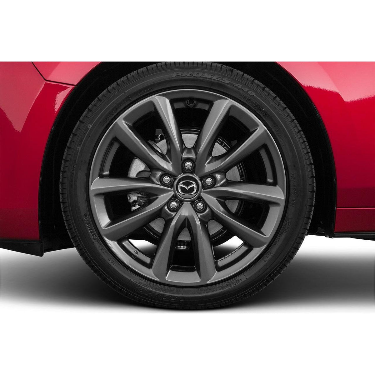Mazda3 OEM Alloy Wheel, Design 168A (Dark Grey Metallic) — 18