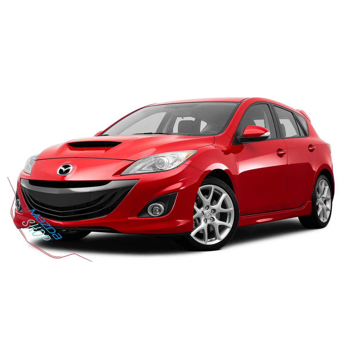 Mazdaspeed3 OEM Silver Alloy Rims 18 Mazdaspeed3 2010 2013