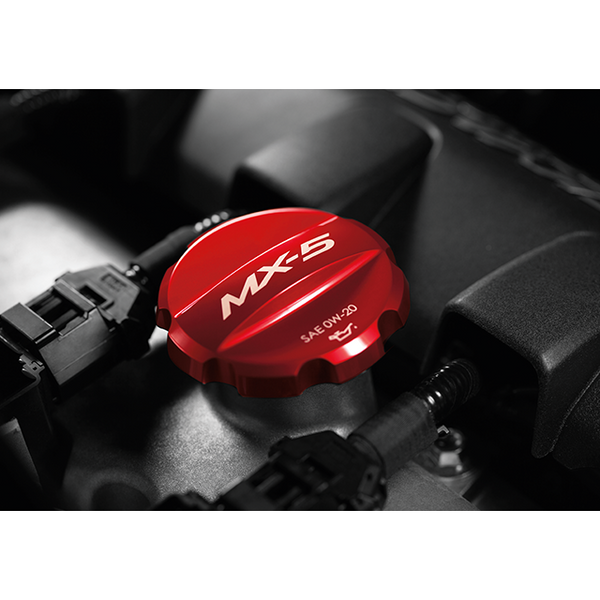Oil Filler Cap for Mazda MX-5 Miata RF 4th gen ND 2017 to 2023 Red