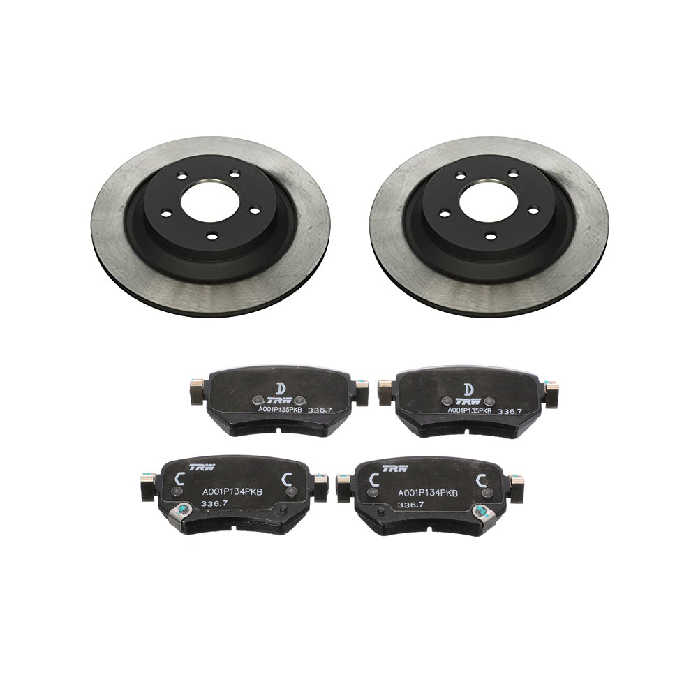 Rear Brake Package: Pads, Rotors & Attachment Kit | Mazda6 (2016-2018)