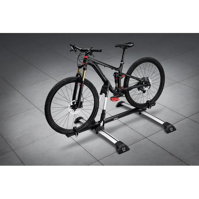 Upright bike top roof rack