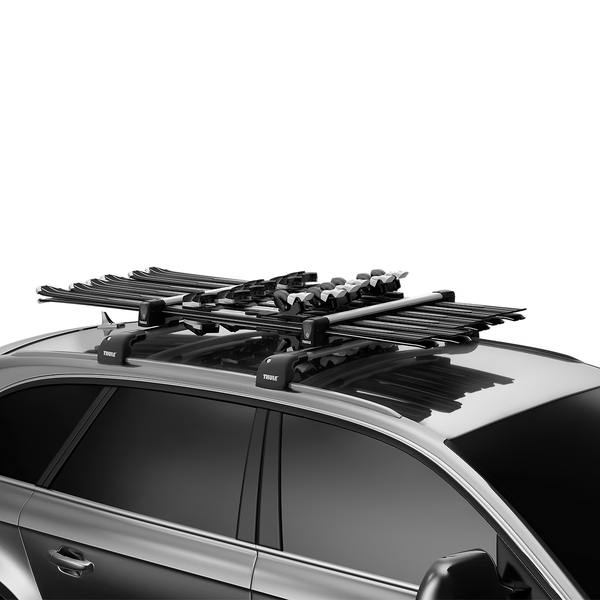 スキー Thlue car rack system Amazon.com: OMAC Ski Rack for Car Roof, 23.6