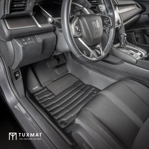Driver's Side Front TuxMat Floor Mat installed in Honda Civic Sedan/Hatchback/Coupe