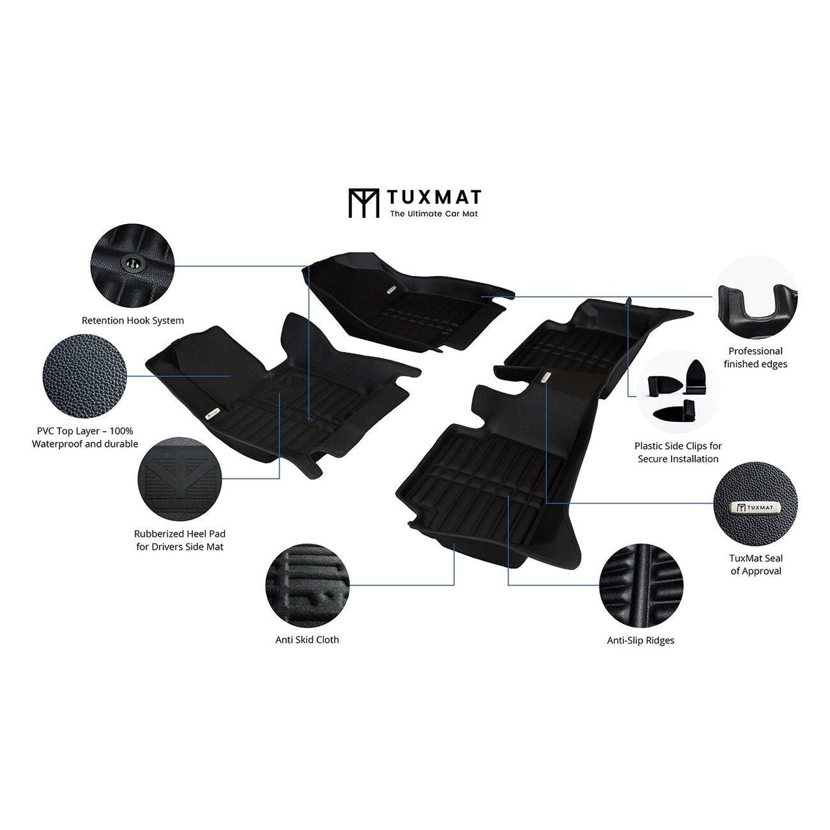 TuxMat Floor Liners (Front & Rear) | Mazda CX-5 (2017-2022)