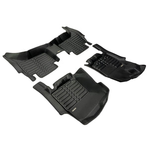 TuxMat Floor Liners (Front & Rear) | Toyota Tacoma Double Cab (2016-2021)