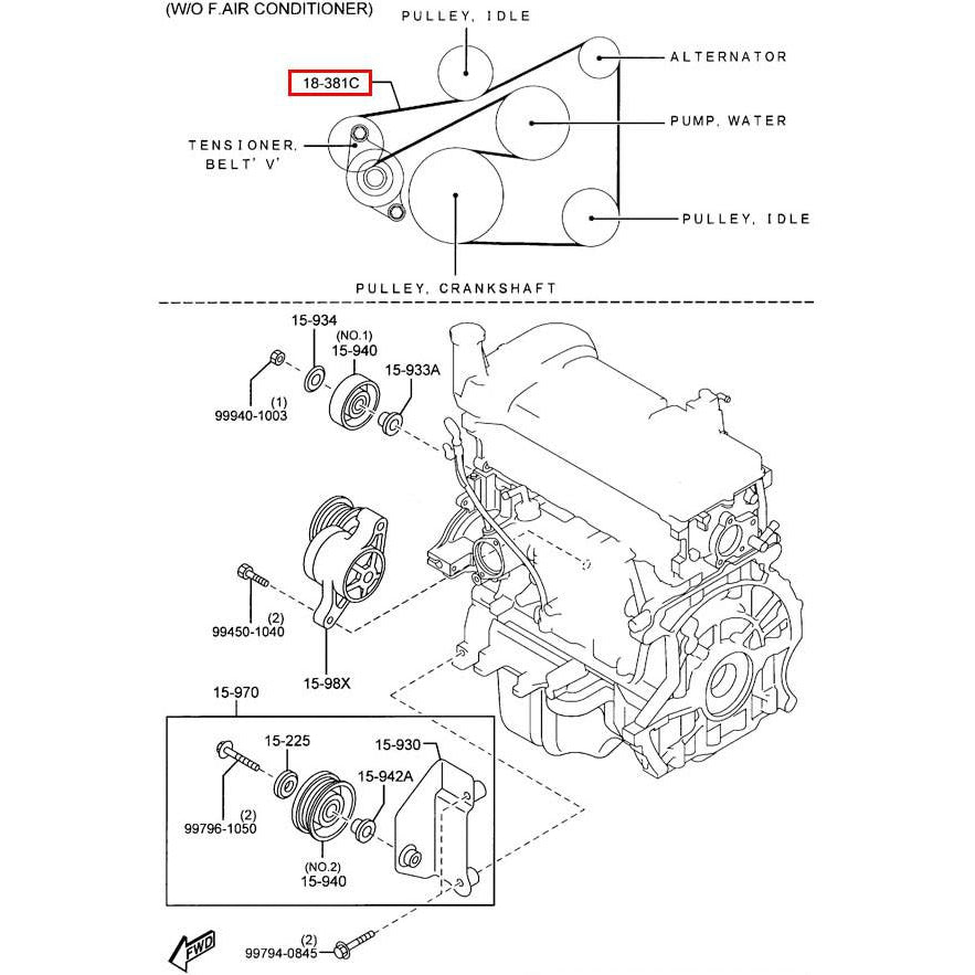Diagram How Much Does It Cost To Replace A Fan Belt V-Belt
